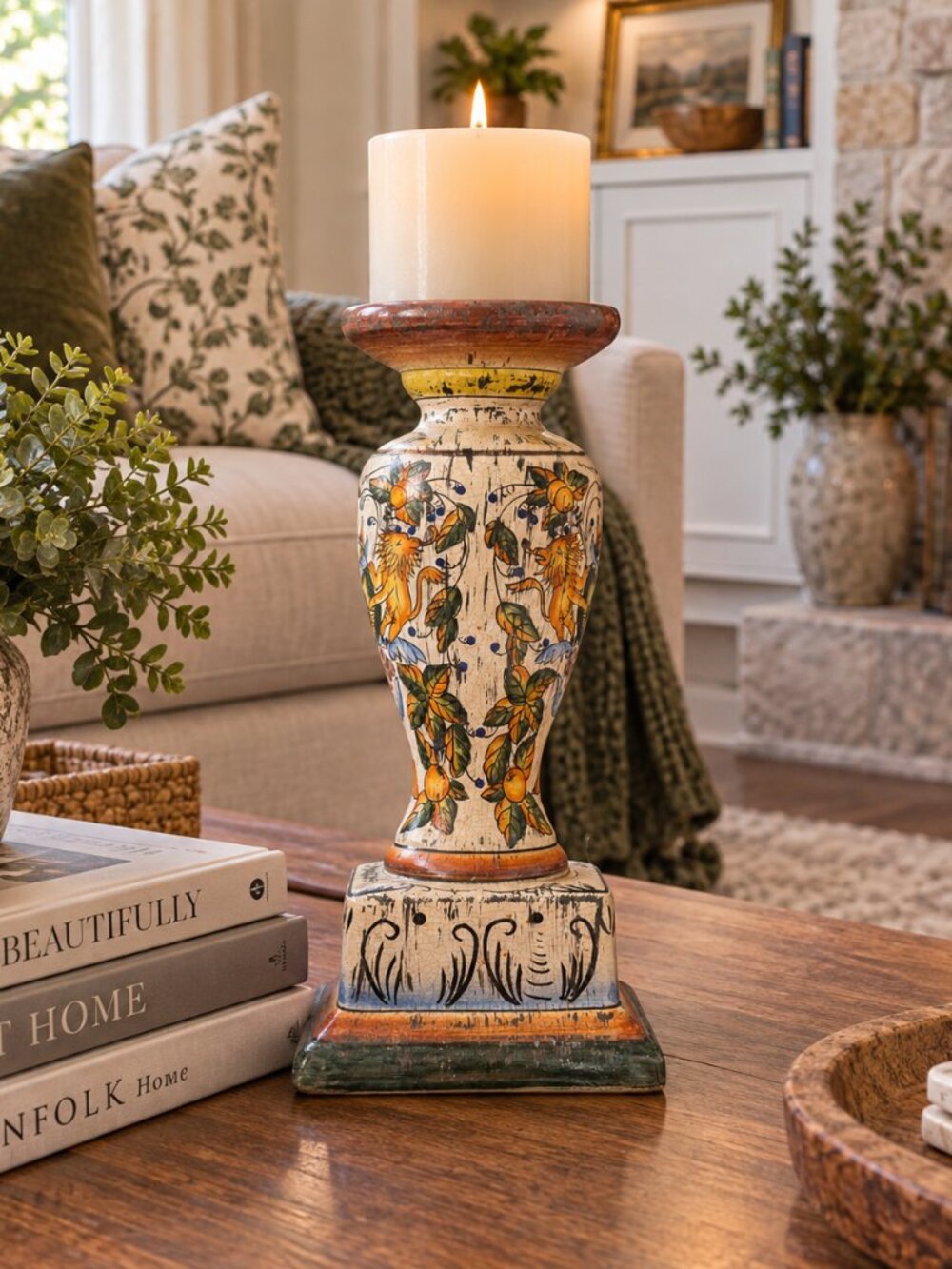 Z Gallerie ceramic candle holder